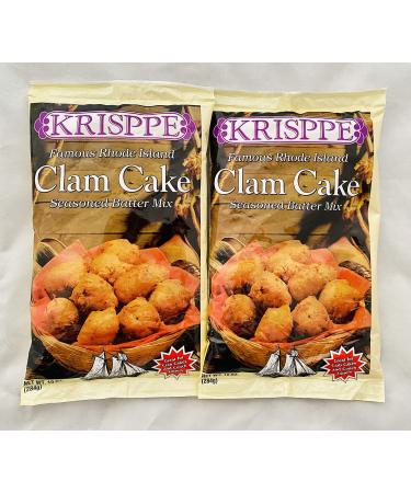 Krisppe Famous Rhode Island Clam Cake Seasoned Batter Mix 10 oz (pack of 2)