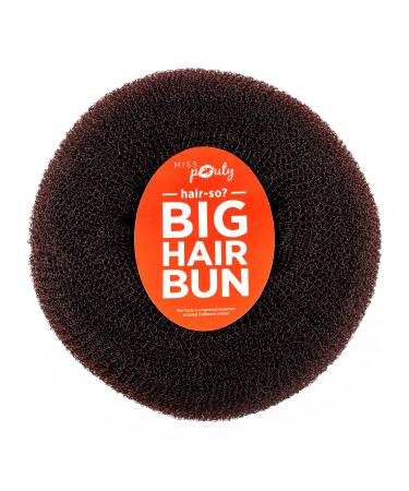 Hair-so Massive 5-6 Inches Wide Big Hair Bun Extra Large Hair Doughnut Donut Bridal Wedding Hollywood Hair Style Bun Ring - Choose Colour- Brown Black or Blonde (Brown) by hair-so