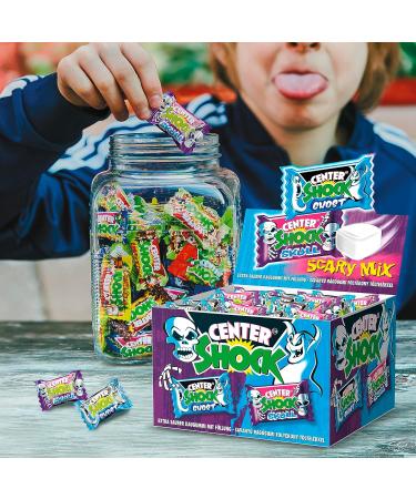 Center Shock Scary Mix - 100 Chewing Gums Box | Ideal for Birthdays Pi atas Candy Bars & School Bags - 400g - Buy Online on GoSupps.com