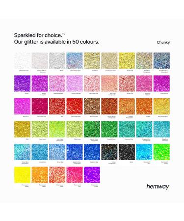 Hemway Ultra-Schein Light Rose Gold Chunky Glitter 100g - Cosmetic Safe for Epoxy Resin Art Weddings & Decorations - Buy Online on GoSupps.com