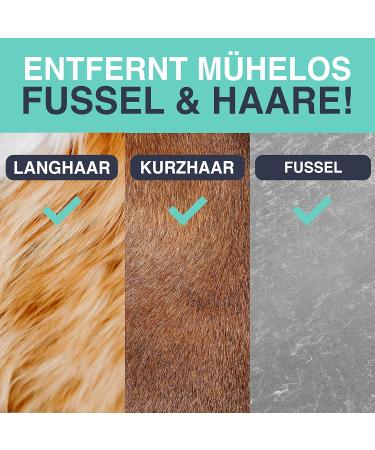 Tierheld Animal Hair Remover - Reusable Lint Roller for Clothes Sofas & Cars - Effective Cat & Dog Hair Brush in Onyx Black - Buy Online on GoSupps.com