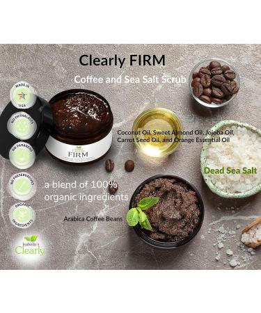 Isabella's Clearly FIRM Exfoliating Coffee & Dead Sea Salt Body Scrub | Natural Organic Skin Firming Caffeine Scrub | Made in USA for Smoother Skin - Buy Online on GoSupps.com