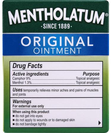 Mentholatum Ointment 3 Ounce - Pack of 4 | Pain Relief Ointment for Muscles & Joints - Buy Online on GoSupps.com