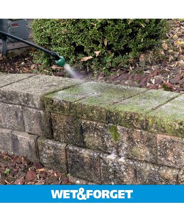 Wet & Forget 128oz Outdoor Cleaner Concentrate - Moss, Mold, Mildew & Algae Stain Remover - Buy Online on GoSupps.com