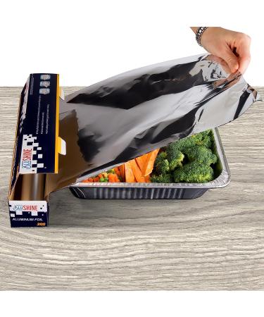 Set of 2 12 Inch Aluminum Foil 200 Sq Ft Roll - Safe for Grill | Convenient Cooking and BBQ Essential - Buy Online on GoSupps.com