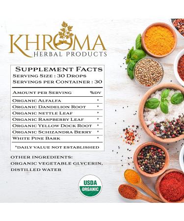 Khroma Herbs Organic Trace Minerals - 2 oz Liquid Plant-Based Blend | Maximum Absorption - 30 Servings - Buy Online on GoSupps.com