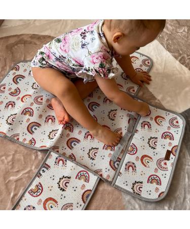 Buy Hamur Home 3-in-1 Portable Diaper Bag Organizer with Cosmetic Bag - Small Rainbow Diaper Pasch for On-the-Go Moms | International Shipping Available - Buy Online on GoSupps.com