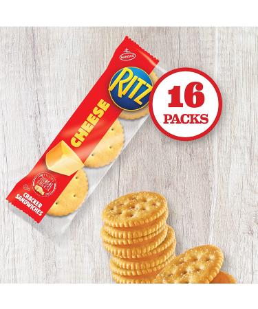 RITZ Cheese Sandwich Crackers Family Size - 16 Packs, 21.6 oz total - Buy Online on GoSupps.com