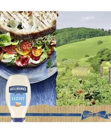 Hellmann's Light Mayonnaise 20 oz Squeeze Bottle - Made with Cage-Free Eggs - Pack of 3 - Buy Online on GoSupps.com