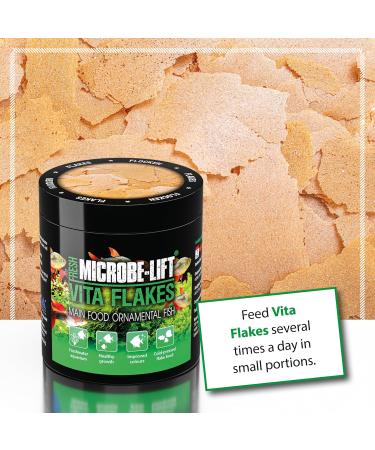Microbe-Lift Vita Flakes - 1000 ML - Complete Food in High Quality Flakes promotes the health and vitality of Fish in Freshwater Aquariums. - Buy Online on GoSupps.com
