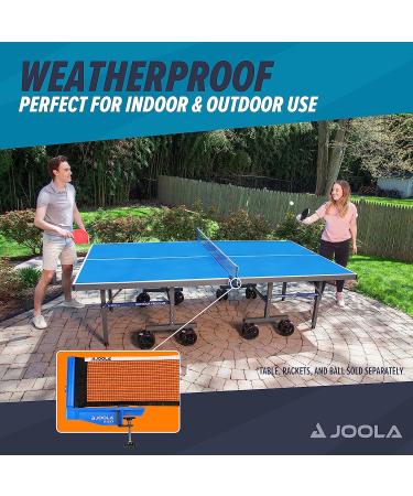 JOOLA Outdoor Weatherproof Table Tennis Net and Post Set - Waterproof 72 Regulation Size Ping Pong Net - Indoor/Outdoor Use - Buy Online on GoSupps.com