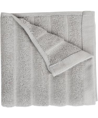 Luxurious 6 Pack Soft Hotel & Spa Quality 100% Cotton Washcloth Face Towels Set - Grey 12x12 inch - Buy Online on GoSupps.com