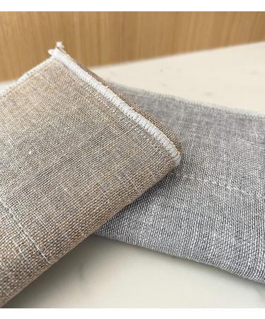 Nawrap Organic Binchotan Face Towel - Naturally Anti-Odor - Gray/Ivory - Buy Online on GoSupps.com