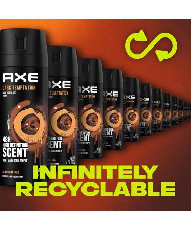 AXE Body Spray Deodorant Dark Temptation - Long Lasting Odor Protection for Men Aluminum-Free 4 oz (Pack of 2) - Shop Internationally - Buy Online on GoSupps.com