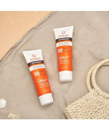Ecran Sunnique Gel-Cream 250ml - SPF 50 Sunscreen for Ultimate Sun Protection | Shop Internationally - Buy Online on GoSupps.com