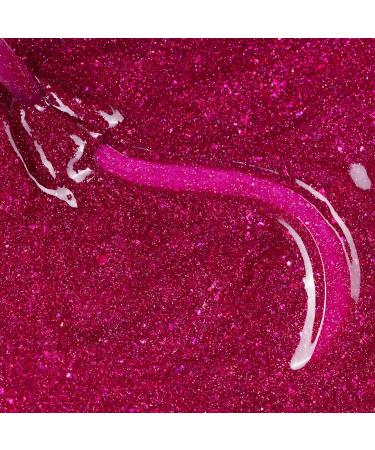 Bluesky Gel Nail Polish 10ml Glimmer Burgundy - LVM02 Pink Soak-Off Gel Polish for 21 Day Manicure Professional Salon & Home Use Requires Curing Under UV/LED Lamp - Buy Online on GoSupps.com