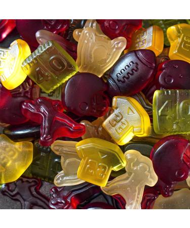  40YARDS 40YARDS American Football Shaped Fruit Mix (175g Bag) Football Shaped Fruit Candies (Helmet Football Goal Referee Quarterback and Field) New - Buy Online on GoSupps.com