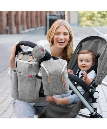 Skip Hop Pacifier Holder - Grab & Go - Grey Melange | Shop Now - Buy Online on GoSupps.com