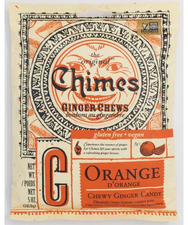 Chimes Ginger Chews Orange 5 oz (141.8 g)