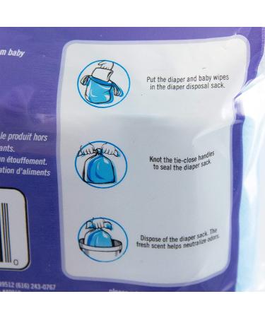 Sassy Disposable Scented Diaper Sacks - 100 Count - Blue (40012) - Pack of 1 - Buy Online on GoSupps.com