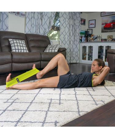 ProsourceFit Fabric Loop Resistance Bands Set | Anti-Slip Mini Workout Bands for Toning Legs Glutes & Booty - Black Grey Green | International Shipping Available - Buy Online on GoSupps.com