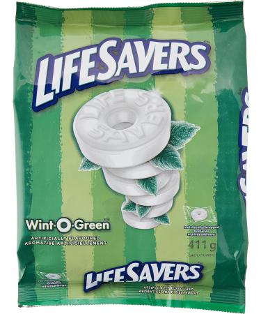 LIFE SAVERS Wint O Green Individually Wrapped Candy Mints Sharing Bag 411g Wintergreen 411 g (Pack of 1) - Buy Online on GoSupps.com