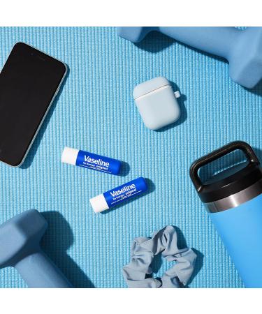 Vaseline Lip Therapy Care Original - 6 Unflavored Lip Balms (3-Pack of 2) for Dry Chapped & Cracked Lips - Fast-Acting Nourishment - Buy Online on GoSupps.com