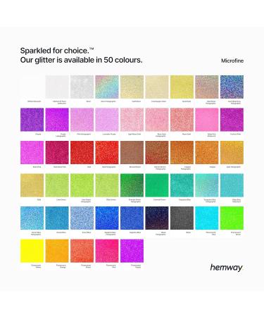 Hemway Microfine Ultra Schein Glitter - 100g Cosmetic Safe Rosa Holographic Pink | Best for Beauty & Crafts - Buy Online on GoSupps.com