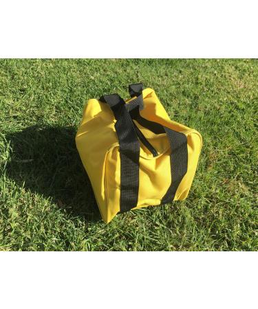 BuyBocceBalls Listing - Extra Heavy Duty Nylon Bocce Bag (5 of 7)- Yellow with Black Handles