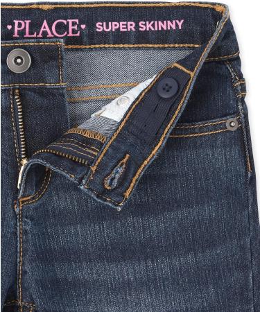 Children's Place Boy's Stretch Straight Jeans 24 Plus - Dark Twilight Wash - Buy Online on GoSupps.com