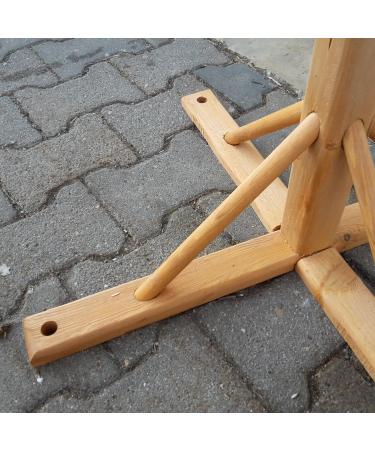 Natural Wood Carpenter Stable Universal Birdhouse Stand with Ground Anchor Plug-In System | Perfect for Any Outdoor Space - Buy Online on GoSupps.com