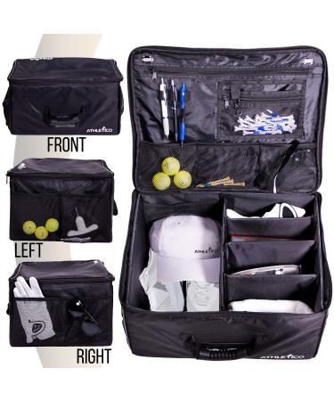 Athletico Golf Trunk Organizer Storage - Car Golf Locker to Store Golf Accessories | Collapsible When Not in Use