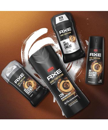 AXE Dual Action Body Spray Deodorant for Long Lasting Odor Protection Dark Temptation Body Spray Deodorant for Men Formulated Without Aluminum 4. 0 oz Twin Pack - Buy Online on GoSupps.com