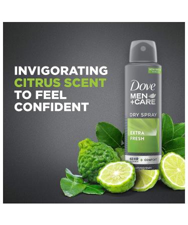Dove Men+Care Extra Fresh Dry Spray Antiperspirant Deodorant 3.8 oz - 48-Hour Sweat and Odor Protection - Buy Online on GoSupps.com