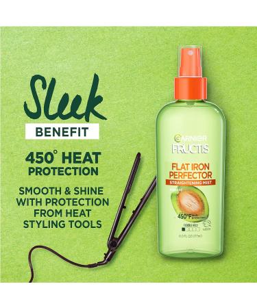 Garnier Hair Care Fructis Style Flat Iron Perfector Straightening Mist Sleek 2 Count Citrus 6 Fl Oz (Pack of 2) - Buy Online on GoSupps.com