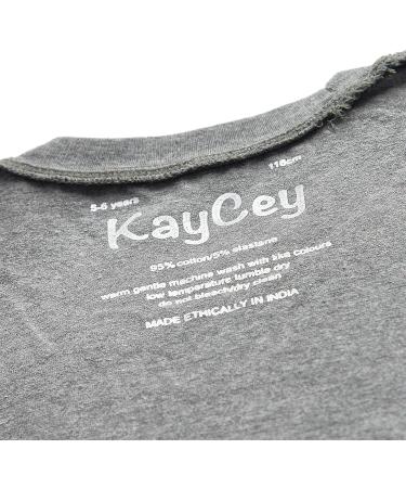 Kaycey Special Needs Clothing: Short Sleeve Popper Vest Bodysuit 9-10 Years Grey - Buy Online on GoSupps.com