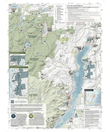 Lake George Boating & Trails Map | Adirondack Lake Hiking Map - Lake George  Paradox Lake  Schroon Lake  Brant Lake and Pharaoh Lake Wilderness Area | Durable  Waterproof & Tear Resistant - Buy Online on GoSupps.com