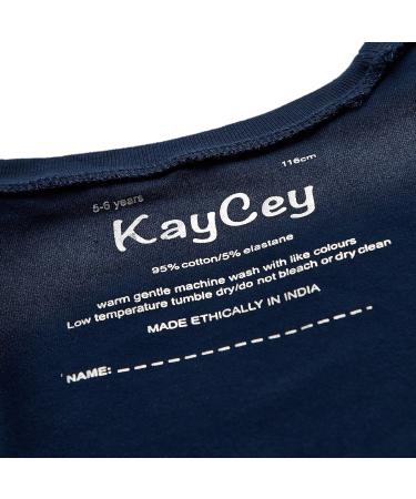 KayCey Sleeveless Bodysuit for Older Children (3-16 yrs) - Navy, 3-4 Years - Buy Online on GoSupps.com