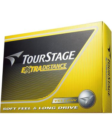 Bridgestone Tourstage Extra Distance Golf Balls - 1 Dozen Yellow (Pack of 12) - Buy Online on GoSupps.com