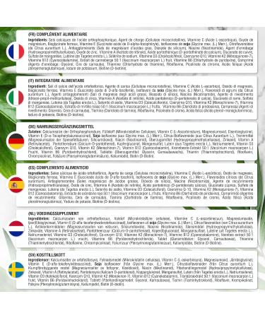 Multivitamins Women 50 Years | 27 Multivitamins Minerals and Essential Plants | with Vitamin C for Normal Collagen Formation Biotin B6 and B12 | 120 Vegetarian Tablets | by Horbaach - Buy Online on GoSupps.com