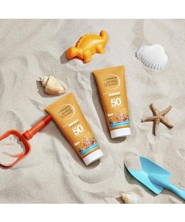  Garnier GARNIER Ambre Solaire - Protective Milk for Children SPF 50+ Protects Against UVA & UVB - Water Resistant & Sand Resistant - Natural Aloe Vera - Vegan & Cruelty Free - Face & Body - 100 ml - Buy Online on GoSupps.com