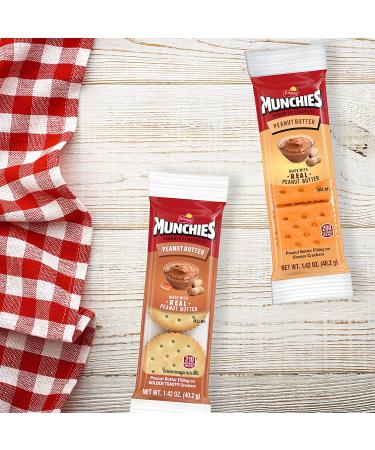 Munchies Sandwich Crackers Peanut Butter Variety Pack - 4 Count - Buy Online on GoSupps.com