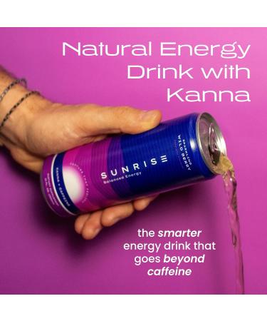 Kanna Extract Energy Drink | Kanna L-Theanine Ashwaganda Blend To Uplift Mood Calm & Focus | 100 mg Organic Caffeine | 28 Cal No Artificial Sweeteners 12 oz (Wild Berry- 4 Pack) - Buy Online on GoSupps.com