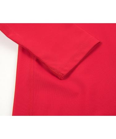 Leveret Long Sleeve Baby Boys Girls Rash Guard UPF 50+ Swim Shirt (12M-5T) - Red - Buy Online on GoSupps.com