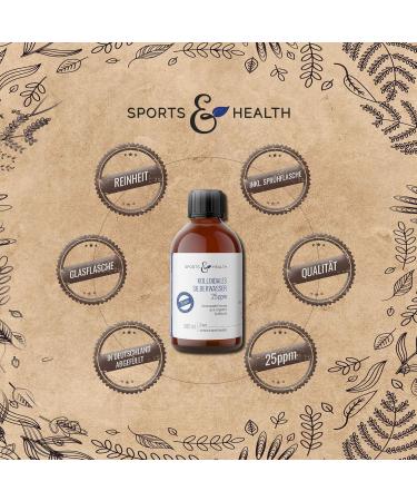 Colloidal Silver 25ppm - 500ml Brown Glass Bottle Extra Spray - Made in Germany - International Shipping Available - Buy Online on GoSupps.com
