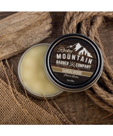 Beard Balm - Sandalwood Blend | Rocky Mountain Barber | Nourishing Beeswax Jojoba Shea Butter & Coconut Oil | Natural Sandalwood Essential Oil - Buy Online on GoSupps.com