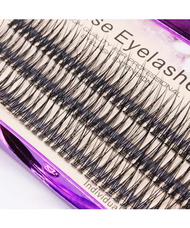 Bodermincer 120pcs Handmade Fish Tail False Eyelashes 0.10mm Thick Black Individual Lashes Extension 12mm - Natural Long Fake Eyelashes - Buy Online on GoSupps.com