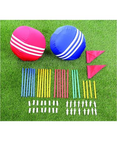 Kovot Giant Kick Croquet Game Set with Inflatable Balls, Wickets & Finish Flags - Buy Online on GoSupps.com