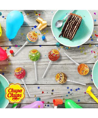 Chupa Chups - Large Bag of 300 Mini Fruit Pulp Lollipops - Assorted Flavors - Cola and Strawberry Orange and Apple Flavors - Buy Online on GoSupps.com