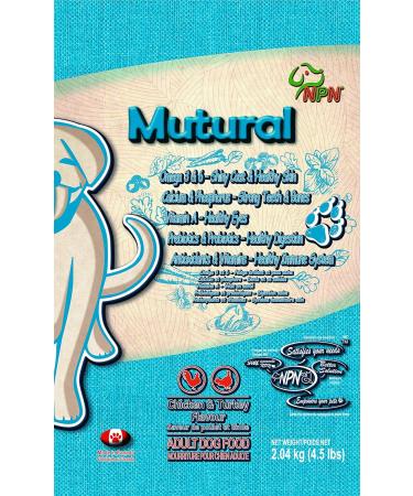 NPN Mutural Dry Dog Food for Adult Dog Chicken & Turkey Flavour - 2.04 kg (4.5 lb) - Buy Online on GoSupps.com